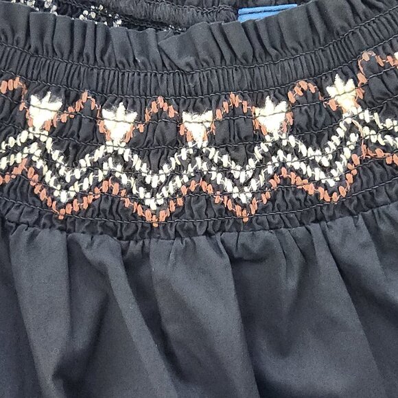 Old Navy Blouse Top Off-the-Shoulder Flutter-Sleeve Womens Size S Black - Picture 4 of 4